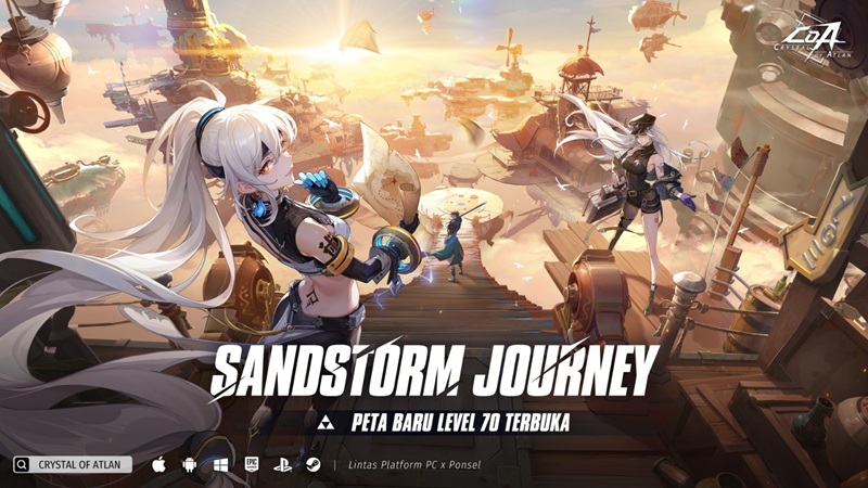 “Sandstorm Journey” Dimulai! Crystal of Atlan Resmi Buka Level 70 dan Petualangan Baru