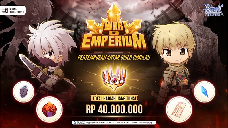 Ragnarok Classic Rilis Fitur War of Emperium dengan Hadiah Rp40 Juta!