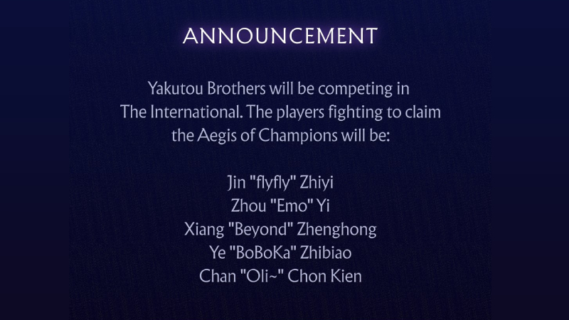 Bukan OG, Valve Pilih Yakutou Brothers Gantikan Gaimin Gladiators di The International 2025