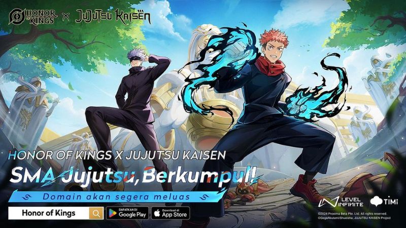 Kolaborasi Honor of Kings x Jujutsu Kaisen Ungkap Detail Baru, Jujutsu High, Berkumpul!