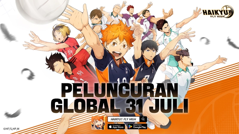 Game Mobile HAIKYU!! FLY HIGH Rilis 31 Juli 2025, Capai 5 Juta Pra-Registrasi