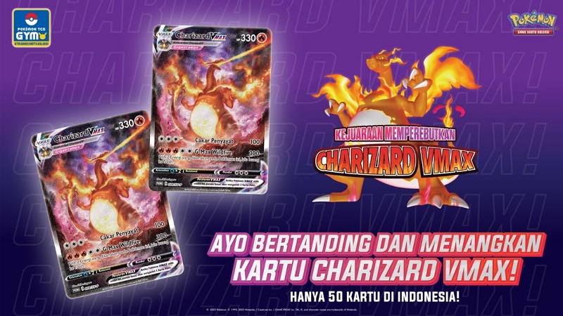 Kartu Pokémon Charizard VMAX Dirilis Terbatas di Indonesia