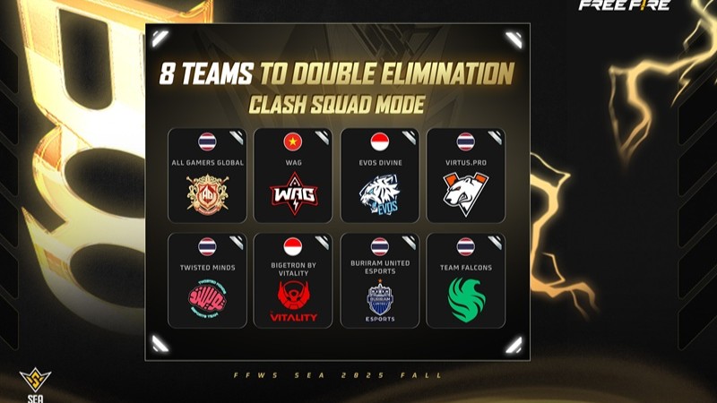 FFWS SEA 2025 Fall Clash Squad: EVOS Divine dan Bigetron Lolos ke Fase Double Elimination