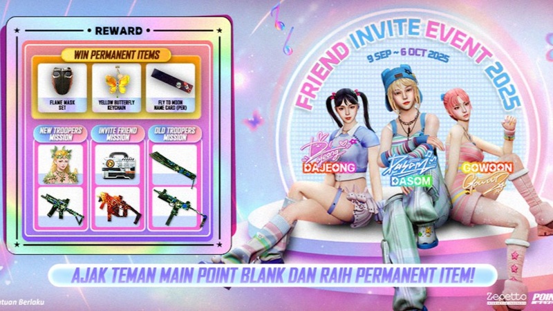 Point Blank Gelar Event Invite Friend, Ini Cara Ikutan dan Hadiah Serunya!