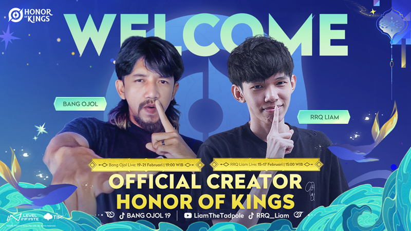 Liam dan Bang Ojol 19 Jadi Dua Kreator Pertama Program HOK Creator 2026!
