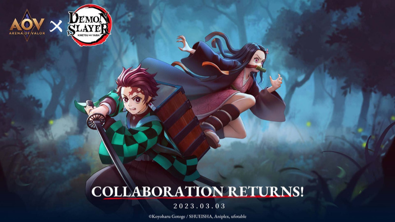 Kolaborasi Bareng Demon Slayer, AoV Bagi-bagi Skin Gratis!