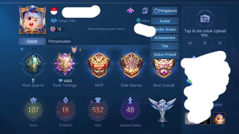 Seperti Apa Sih Tampak Akun MLBB Seharga Puluhan Juta Rupiah?