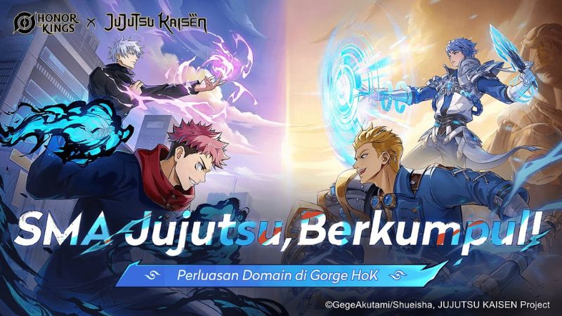 Skin Gojo & Yuji dalam Kolaborasi Honor of Kings X Jujutsu Kaisen: Cara Mendapatkannya!