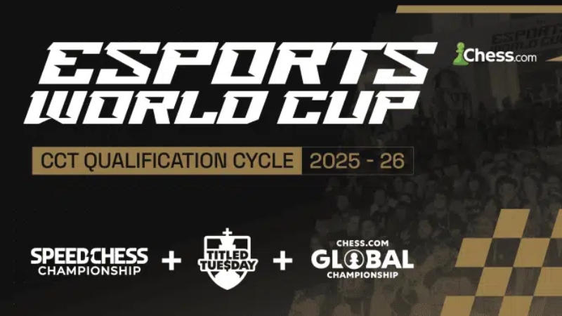 Chess.com Umumkan Perubahan Besar untuk Siklus Kualifikasi Esports World Cup 2026