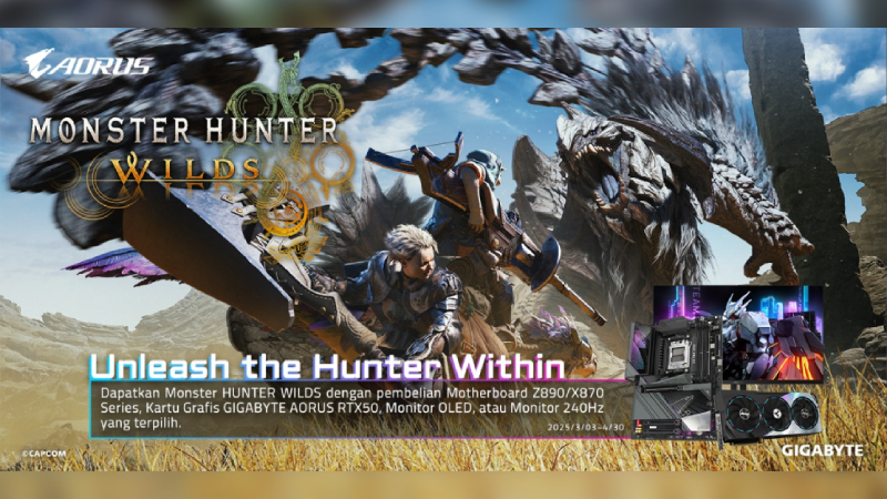 GIGABYTE Kasih Gratis Monster Hunter Wilds Game Bundle, Mau Tau Caranya?