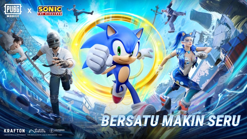 PUBG MOBILE x SONIC THE HEDGEHOG: Landak Biru Siap Ramaikan Battleground