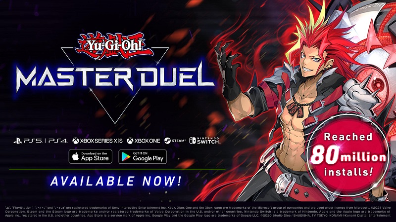Yu-Gi-Oh! MASTER DUEL Rayakan 80 Juta Download dengan Hadiah Gratis