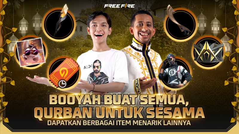 Garena Free Fire bersama Habib Ja'Far Ajak Gamer Sedekah Hewan Kurban di Event Booyah Berqurban