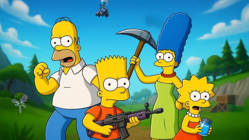 The Simpsons Hadir di Fortnite Lengkap dengan Map Kota Springfield