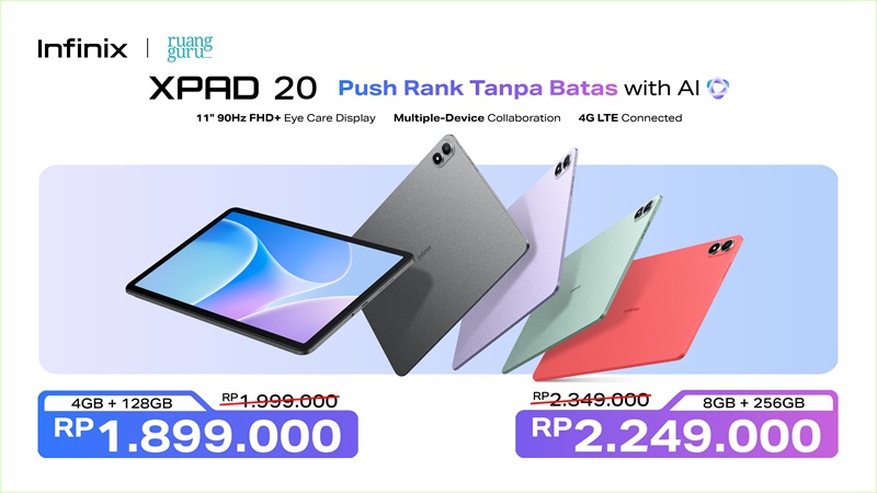 Infinix Resmi Luncurkan XPAD 20, ZCLIP & XBAND di Indonesia!