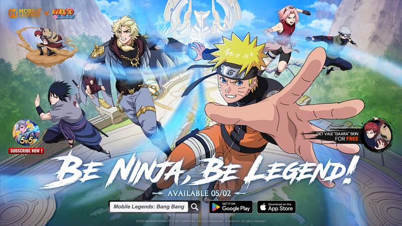 Mobile Legends x NARUTO: Kolaborasi Terbesar, Resmi Hadir di Land of Dawn!