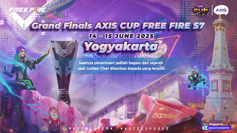 AXIS CUP Free Fire S7: Berhadiah Total 100 Juta Rupiah dan Golden Ticket FFNS 2025 FALL!