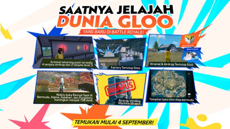 Dunia Gloo Hadir di Free Fire pada Patch Update Terbaru