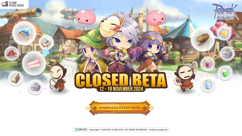 Saatnya Nostalgia! Closed Beta Test Ragnarok Classic Resmi Dimulai 12 November 2024!
