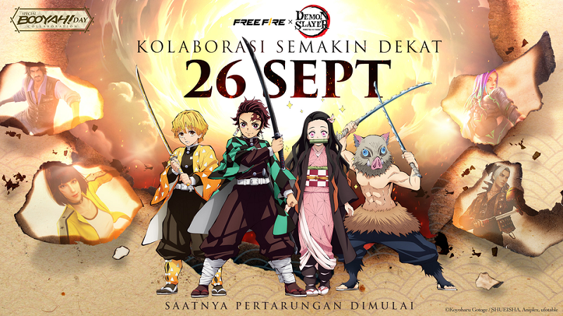 Kolaborasi Garena Free Fire X Demon Slayer Mulai Besok!