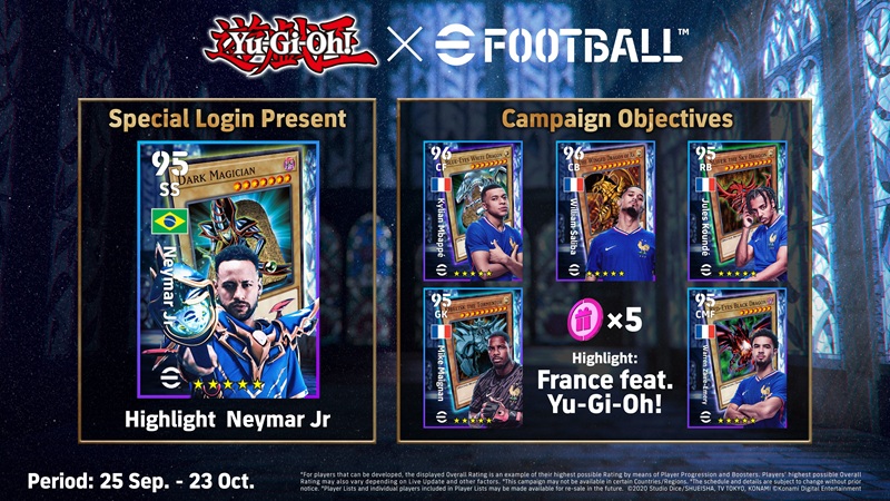Neymar Jr. Hadir di Kolaborasi Yu-Gi-Oh! x eFootball™, Konami Satukan Dunia Sepak Bola dan Dueling