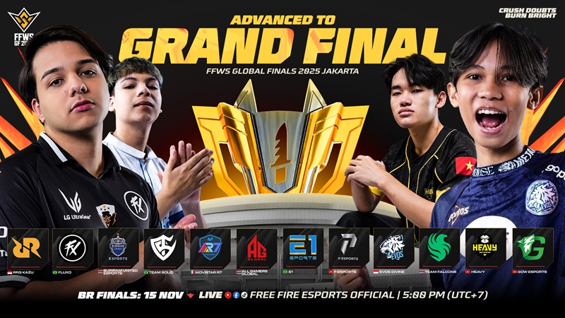 RRQ Kazu dan EVOS Divine Lolos ke Grand Finals FFWS Global Finals 2025!