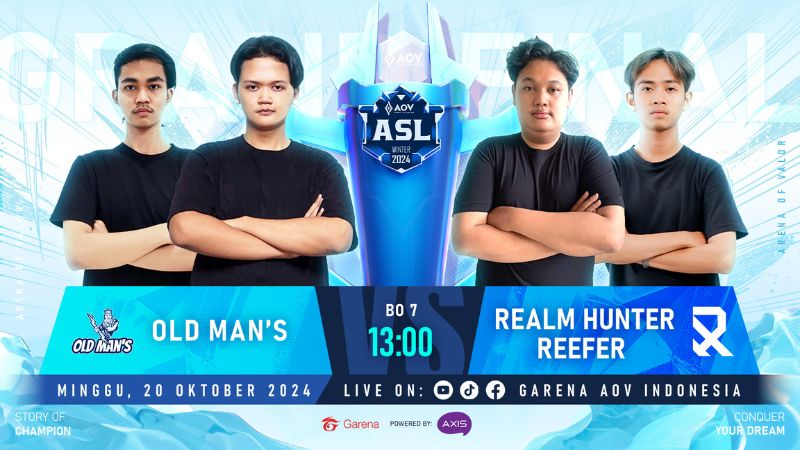 Grand Final ASL 2024 Winter Hadirkan Duel Tim Debutan: Old Man’s vs Realm Hunter Reefer