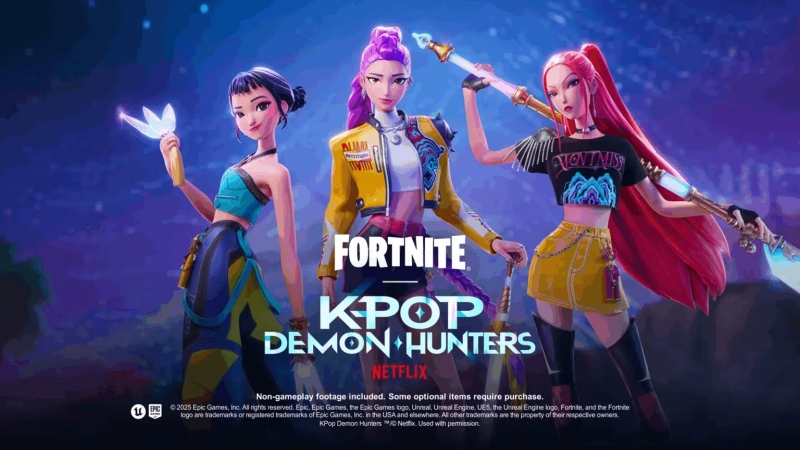 Kolaborasi Fortnite x K-pop Demon Hunters Hadirkan Item Eksklusif dan Mode Demon Rush