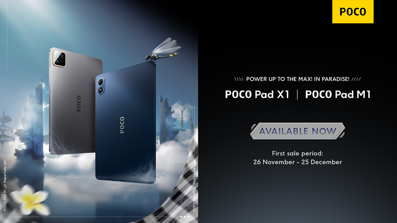 POCO Pad M1 & POCO Pad X1 Resmi Hadir di Indonesia: Tablet Gaming Generasi Baru