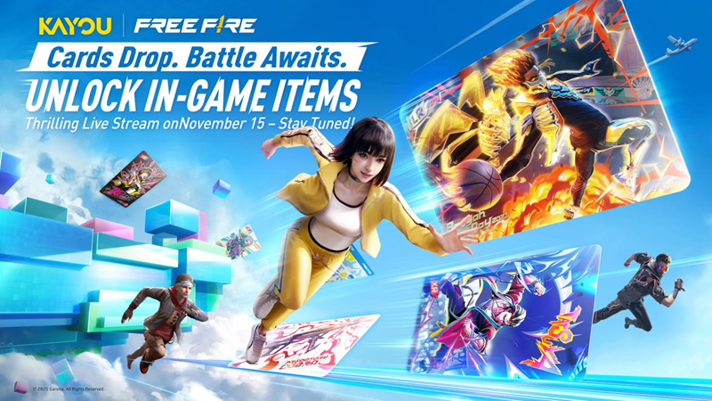 KAYOU Luncurkan Seri Kartu Koleksi Eksklusif Free Fire di Asia Tenggara